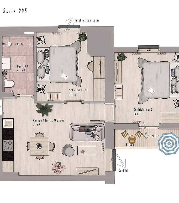 Mountain & Lake Suite Nr. 205